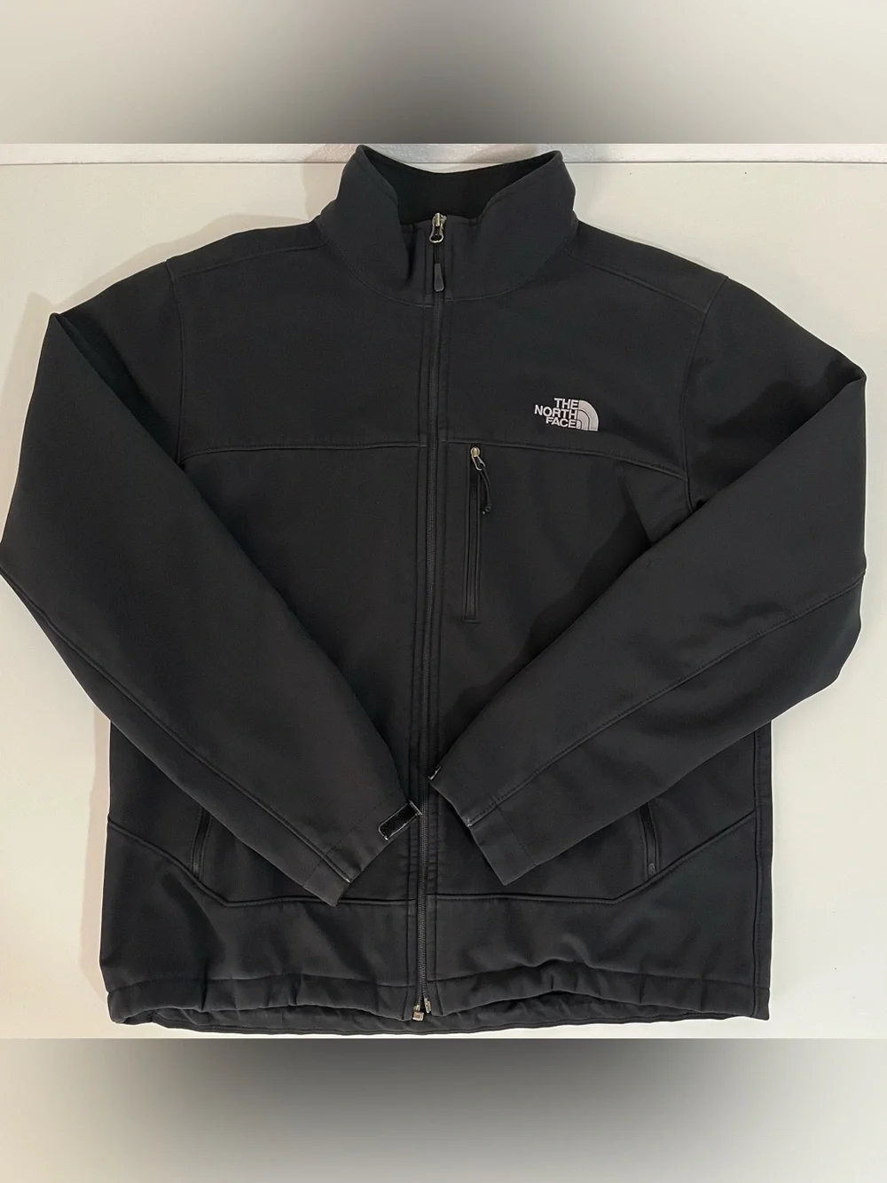 The North Face Men’s Black Soft Shell Jacket Fleece Lined Outdoor Hiking